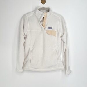 Patagonia Snap-T Re-Tool Pullover Polartec Thermal Pro Off White Women’s Small